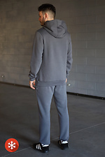Insulated men's KEVIN trousers with graphite-colored cuffs Garne 3041239 photo №7