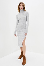 Gray wool blend golf dress with high side slit  4038239 photo №1