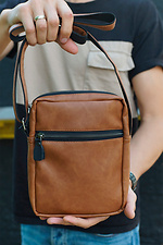 Versatile messenger shoulder bag with external pocket Mamakazala 8038239 photo №4