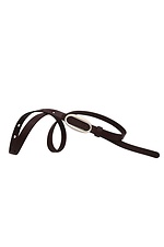 Brauner Damengürtel aus echtem Leder. Garne 3300240 Foto №1