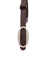 Brauner Damengürtel aus echtem Leder. Garne 3300240 Foto №3