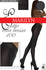Щільні колготки 100 ден з мереживним поясом Marilyn 3009242 фото №2