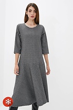 INARA half-woolen autumn dress with cut-off wide midi skirt Garne 3037242 photo №1