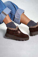 Women's brown winter boots 4206242 photo №7