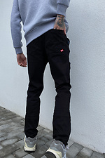 Коттоновые штаны карго черного цвета с большими карманами GEN 8000242 фото №2
