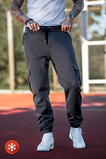 Warme Herren-Cargohose OVERSIZE 3 Graphite Teamv 8034242 Foto №3