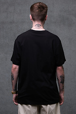 Übergroßes Herren-T-Shirt mit Aufdruck ohne 1702 Schwarz Without 8049242 Foto №5