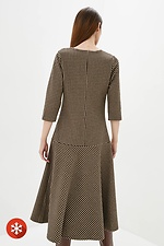 INARA half-woolen autumn dress with cut-off wide midi skirt Garne 3037243 photo №3