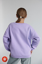 Children's sweatshirt with "Vyshyvanka" print in lilac color Garne 9001243 photo №4
