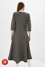 INARA half-woolen autumn dress with cut-off wide midi skirt Garne 3037244 photo №3