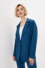 Классический оверсайз пиджак JAZZI бирюзового цвета Garne 3038244 фото №1