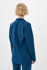 Классический оверсайз пиджак JAZZI бирюзового цвета Garne 3038244 фото №3
