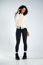 Women's high winter suede anatomical boots, black 4206244 photo №8