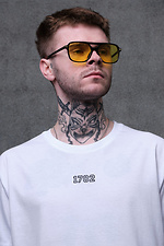 Men's Oversized T-Shirt With Print Without 1702 White Without 8049244 photo №2