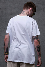 Men's Oversized T-Shirt With Print Without 1702 White Without 8049244 photo №4