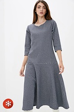 INARA half-woolen autumn dress with cut-off wide midi skirt Garne 3037245 photo №1