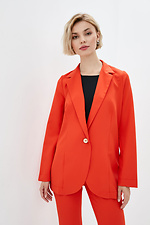 Классический оверсайз пиджак JAZZI оранжевого цвета Garne 3038245 фото №1