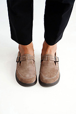Women's brown suede shoes  4206245 photo №1