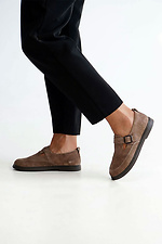 Women's brown suede shoes  4206245 photo №3