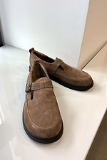 Women's brown suede shoes  4206245 photo №7