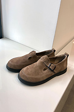 Women's brown suede shoes  4206245 photo №9