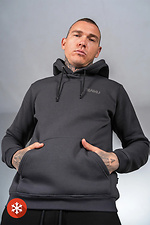 Warmer Fleece-Hoodie für Herren Basic 3 Graphite Teamv 8034246 Foto №6