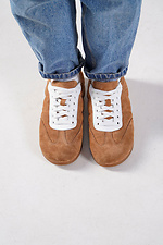 Damen-Sneaker mit breiter Zehenpartie, braun 4206247 Foto №2