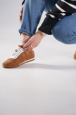 Damen-Sneaker mit breiter Zehenpartie, braun 4206247 Foto №3
