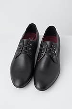 Классические черные туфли из натуральной кожи 8019247 фото №2