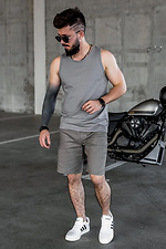 Basic-Tanktop für Herren in Grau Teamv 8034247 Foto №5
