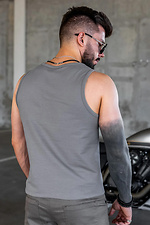 Basic-Tanktop für Herren in Grau Teamv 8034247 Foto №6