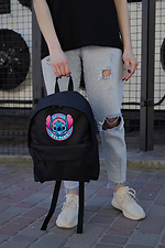 Casual School Backpack for Girls Without Compact With Print Stitch Black Without 8055247 photo №2