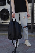 Casual School Backpack for Girls Without Compact With Print Stitch Black Without 8055247 photo №3