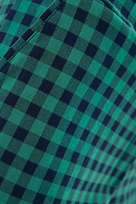ZOLI bawełniane spodnie ze średnim stanem w zielono-czarną kratkę Garne 3037248 zdjęcie №4