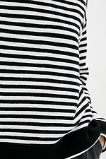 Warm oversized jumper striped vest  4038248 photo №4