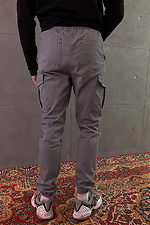 Men's gray denim cargo pants GEN 8000248 photo №2