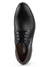 Классические черные туфли из натуральной кожи 8019248 фото №3