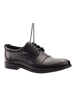 Klassische schwarze Schuhe aus echtem Leder  8019249 Foto №6