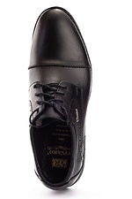 Klassische schwarze Schuhe aus echtem Leder  8019249 Foto №7