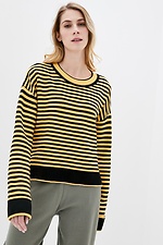 Warm oversized jumper striped vest  4038250 photo №1