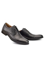 Klassische schwarze Schuhe aus echtem Leder  8019250 Foto №1