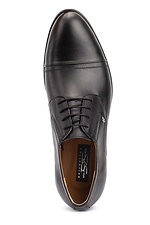 Klassische schwarze Schuhe aus echtem Leder  8019250 Foto №8