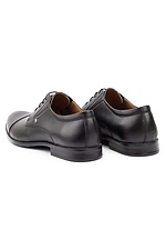Klassische schwarze Schuhe aus echtem Leder  8019250 Foto №9
