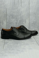 Klassische schwarze Schuhe aus echtem Leder  8019250 Foto №12