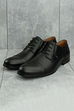 Klassische schwarze Schuhe aus echtem Leder  8019250 Foto №13