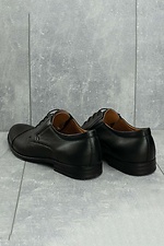 Klassische schwarze Schuhe aus echtem Leder  8019250 Foto №14