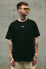 Übergroßes Herren-T-Shirt mit Aufdruck „Without Dollar“ in Schwarz Without 8049250 Foto №4