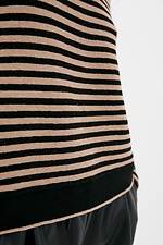 Warm oversized jumper striped vest  4038251 photo №4