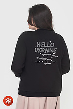 Insulated sweatshirt "HELLO UKRAINE" on fleece Garne 9001251 photo №2