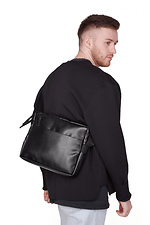 Black messenger bag with long strap GARD 8011252 photo №1
